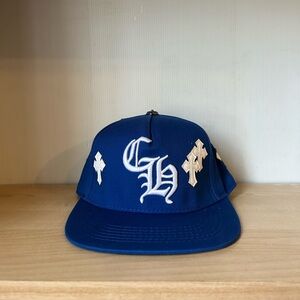 Blue Chrome Hearts Hat